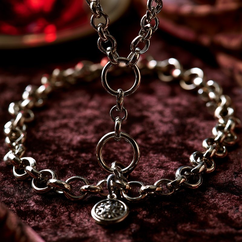 Rolo Chains in gold and platinum