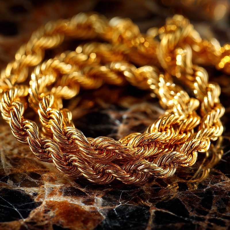 Rope Chains in gold and platinum