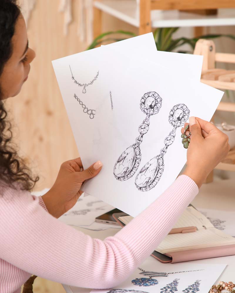 Design your own custom diamond earrings