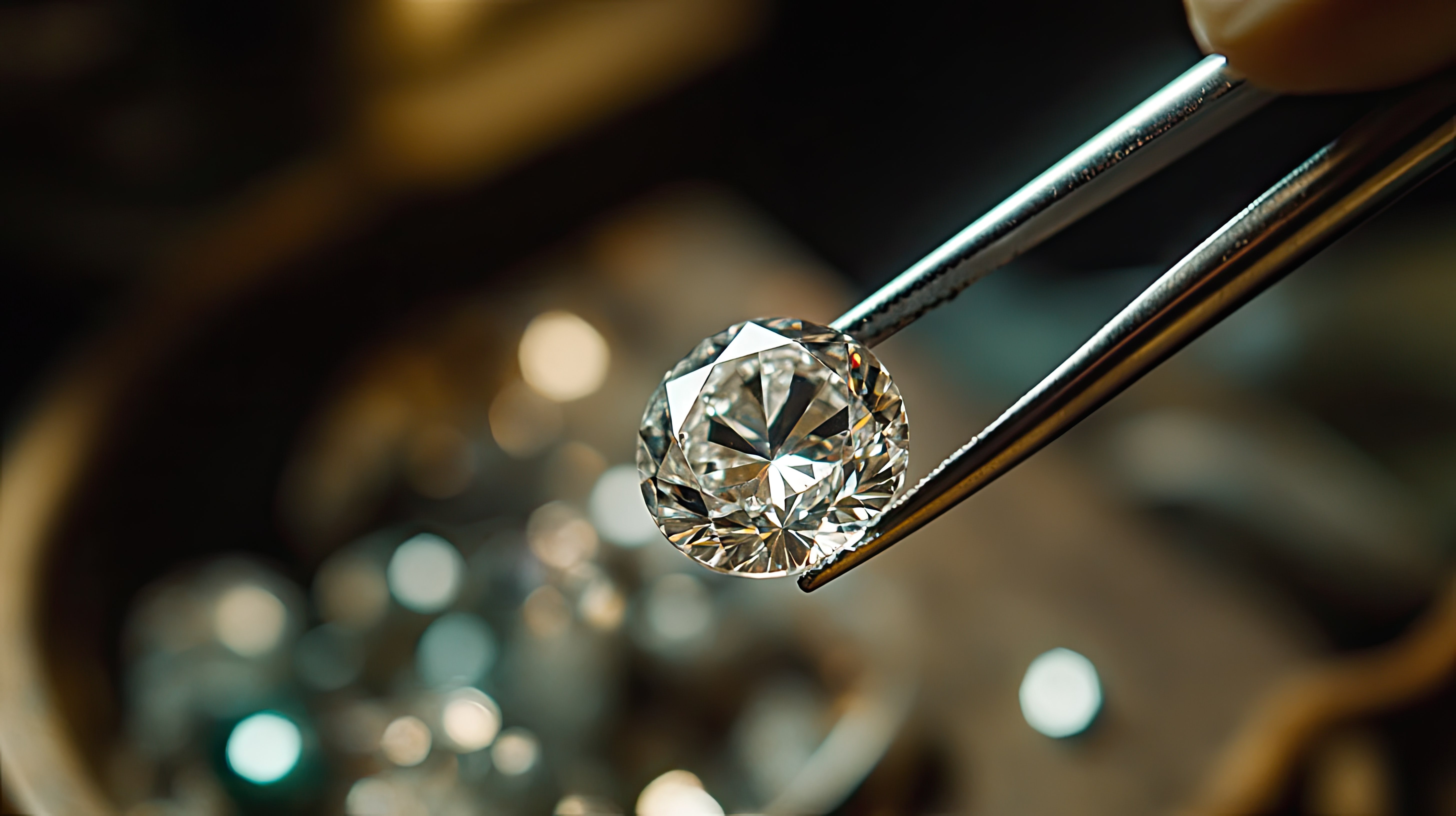 A close up of a diamond
