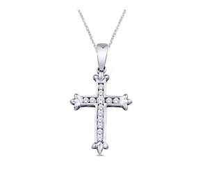 Diamond Cross Pendant