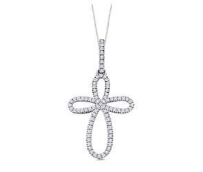 Diamond Cross Pendant