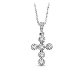 Elegant Diamond Cross Pendant