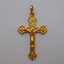 18K Yellow Gold Rinascimentale Con Corpo Cross