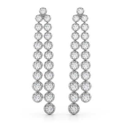Drop Diamond Earrings