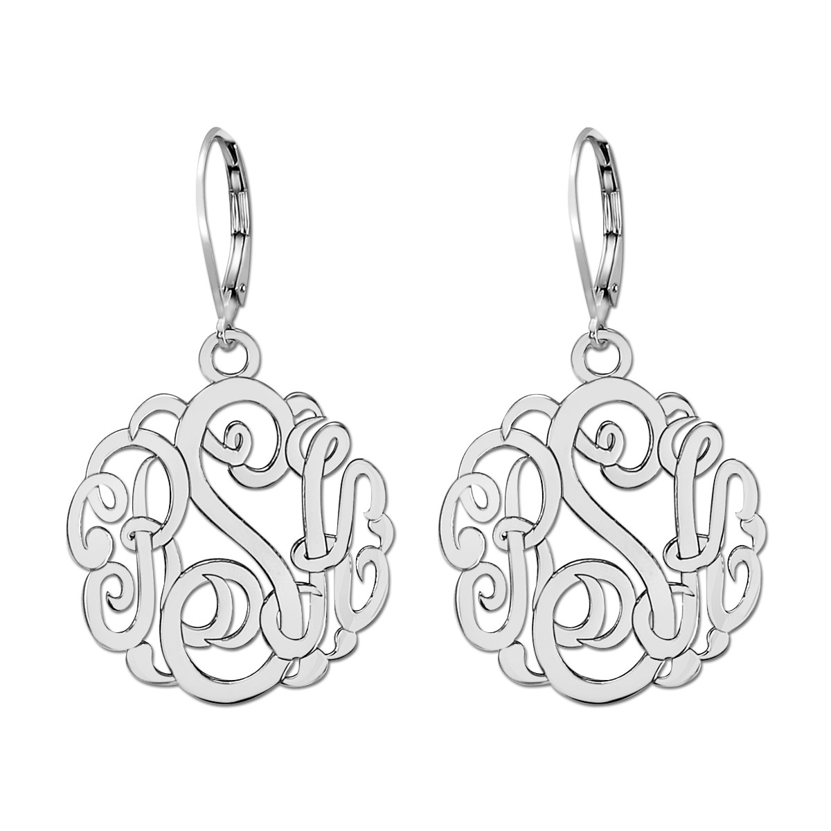 Lever Back Diamond Earrings