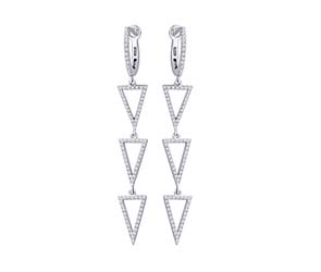 Diamond Dangle Earrings