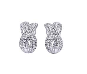 Diamond Omega Earrings