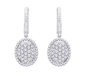 Diamond Dangle Earrings