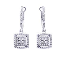 Diamond Hoop Earrings