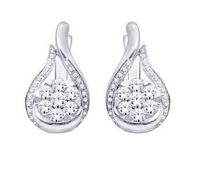 Diamond Hoop Earrings