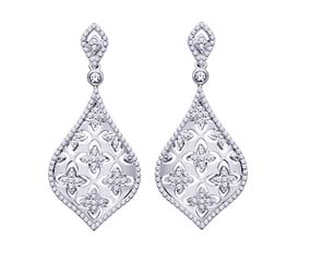 Diamond Dangle Earrings