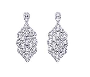 Diamond Dangle Earrings