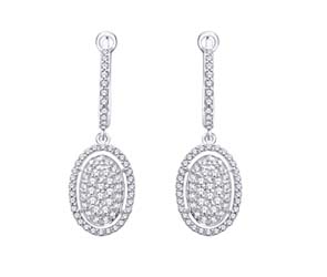 Diamond Dangle Earrings