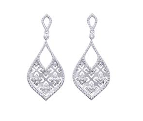 Diamond Dangle Earrings