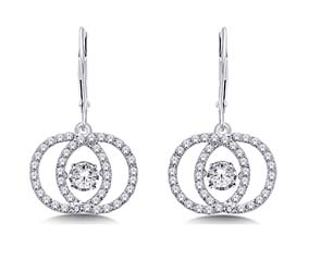 Moving Diamond Fashion Earrings