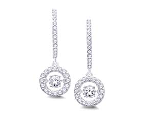 Moving Diamond Earrings