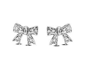 Diamond Bow Fashion Earrings