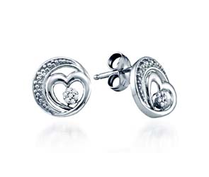 Diamond Micro Pave Earrings<br> .04 Carat Total Weight