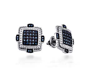 Black Diamond Micro Pave Earrings<br> 3/8 Carat Total Weight