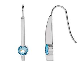 Aquamarine Drop Earrings