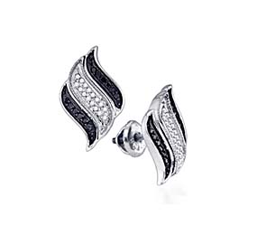 Micro Pave Diamond Earrings<br> 1/4 Carat Total Weight