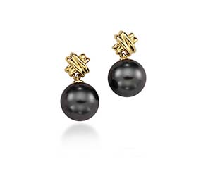 Genuine Tahitian Pearl Drop Earrings