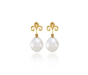 Genuine 11mm. South Sea Pearl Earrings