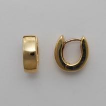 14K Yellow Gold Hug Style Earring  - Horseshoe