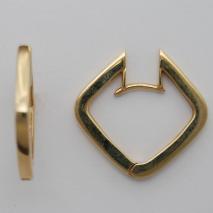 14K Yellow Gold Huggie Style Earrings