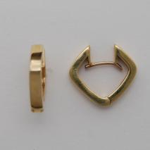 14K Yellow Gold Huggie Style Earrings