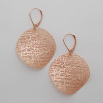 14K Rose Gold Medium Circle Earrings