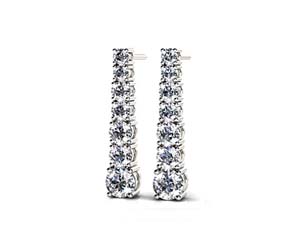 Diamond Cascade Drop Earrings