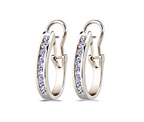 Diamond Hoop Earrings