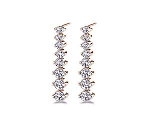 Diamond Drop Earrings