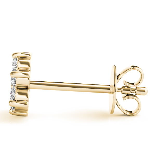   Flower Cluster Earrings 1/5 Carat Total Weight   (Lab-Created) 0.21 C.T.W 10K yellow, white or rose gold - view 9