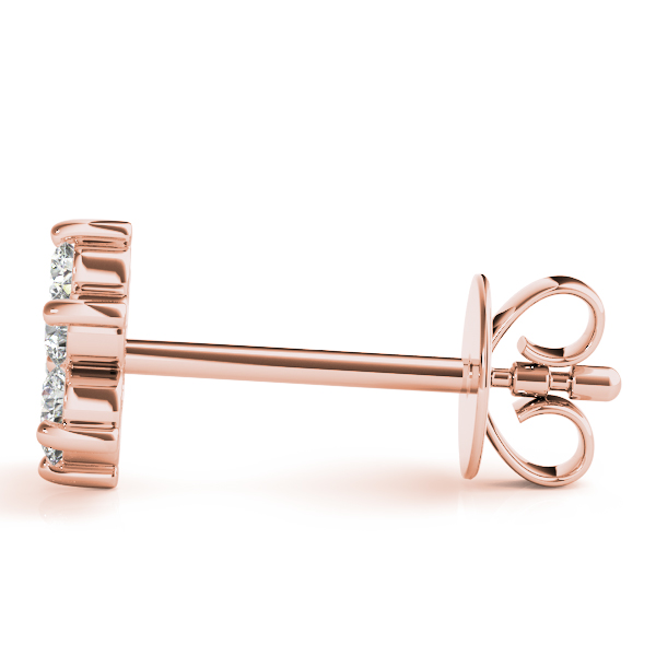   Flower Cluster Earrings 1/5 Carat Total Weight   (Lab-Created) 0.21 C.T.W 10K yellow, white or rose gold - view 14