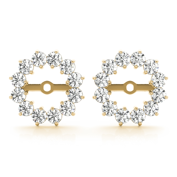 Round Halo Earring Jackets (5.1 mm)