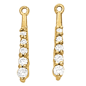 Diamond Drop Earring Jackets | USA Jewels