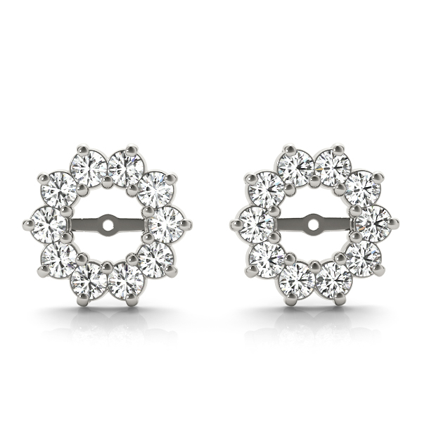 Round Halo Earring Jackets (6.2 mm)