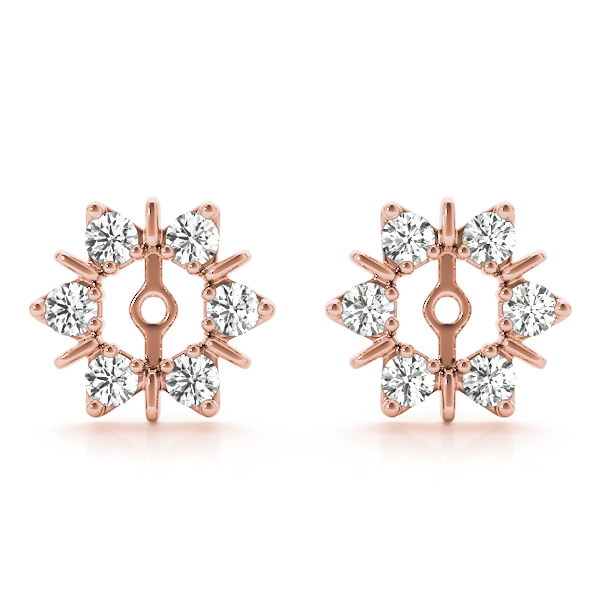   Star Shape Earring Jackets 1/2 Carat Total Weight   (Lab-Created) 0.48 C.T.W 10K yellow, white or rose gold - view 5
