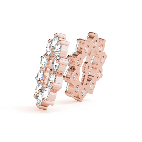   Round Halo Earring Jackets (7 mm) 2.0 Carat Total Weight   (Lab-Created) 2.00 C.T.W 10K yellow, white or rose gold - view 6