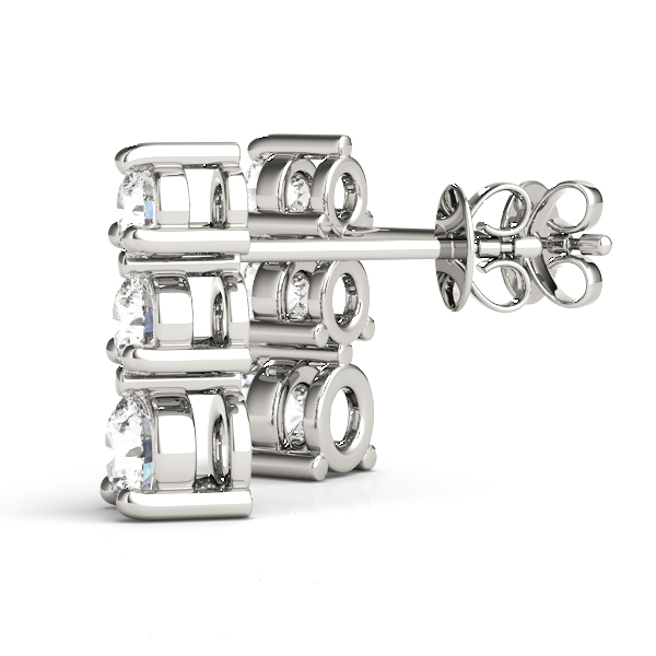   3-Stone Drop Earrings 1/2 Carat Total Weight   (Lab-Created) 0.50 C.T.W 10K yellow, white or rose gold - view 2