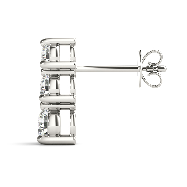   3-Stone Drop Earrings 1/2 Carat Total Weight   (Lab-Created) 0.50 C.T.W 10K yellow, white or rose gold - view 4