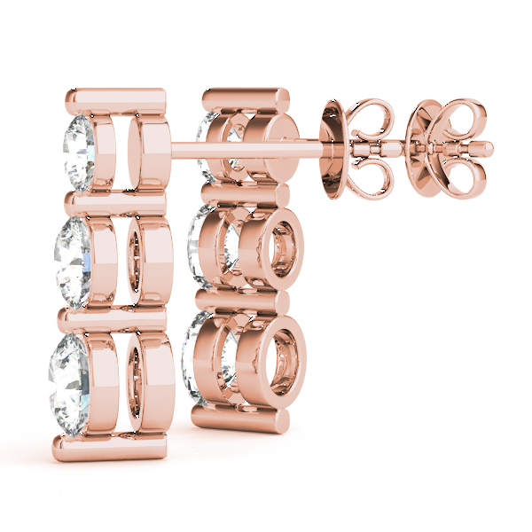   Single Shared Prong Drop Earrings 1/4 Carat Total Weight   (Lab-Created) 0.24 C.T.W 10K yellow, white or rose gold - view 11
