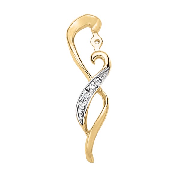  Drop Earring Jacket 0.06 Carat Total Weight   (Lab-Created) 0.06 C.T.W 10K yellow, white or rose gold - view 2