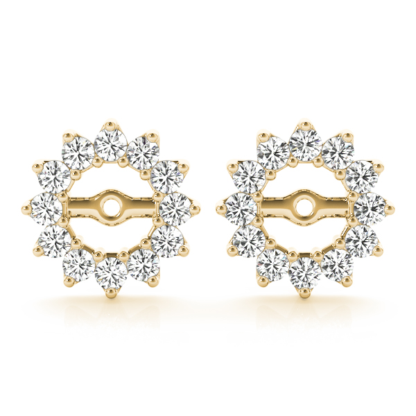   Diamond Earring Jackets -6.0 mm 1/5 Carat Total Weight   (Lab-Created) 0.22 C.T.W 10K yellow, white or rose gold - view 3