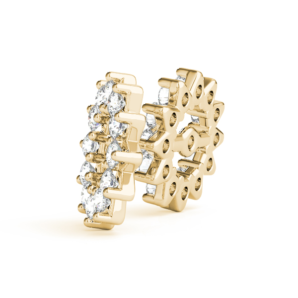   Diamond Earring Jackets -6.0 mm 1/5 Carat Total Weight   (Lab-Created) 0.22 C.T.W 10K yellow, white or rose gold - view 4