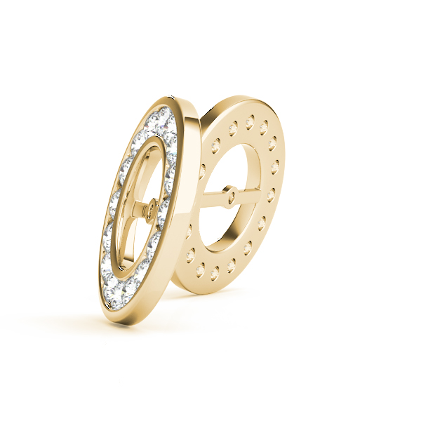   Diamond Earring Jackets 1/4 Carat Total Weight   (Lab-Created) 0.24 C.T.W 10K yellow, white or rose gold - view 4