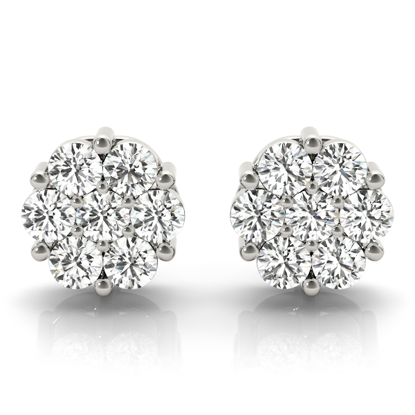 Diamond Cluster Studs | USA Jewels